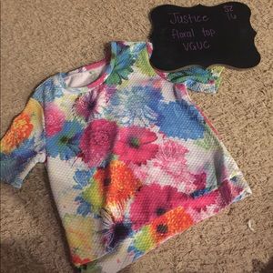 Justice Floral top
